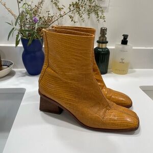 Paloma Wool Mustard Heeled Boots